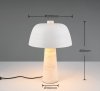 Lampa stołowa nocna trawertyn czarny klosz minimalistyczna art deco TIMBA 567800232 TRIO SELECT